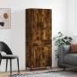 Preview: ARDEBO.de - Highboard Räuchereiche 69,5x34x180 cm Holzwerkstoff