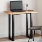 Preview: ARDEBO.de - Tischplatte Rechteckig 100x50x2 cm Massivholz Akazie