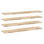Preview: Schweberegale 4 Stk. 140x30x2 cm Massivholz Akazie Unbehandelt