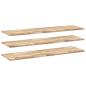 Preview: Schweberegale 3 Stk. 140x40x2 cm Massivholz Akazie Unbehandelt