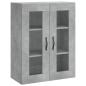 Preview: Highboard Betongrau 69,5x34x180 cm Holzwerkstoff