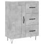 Preview: Highboard Betongrau 69,5x34x180 cm Holzwerkstoff