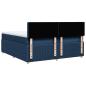 Preview: Boxspringbett mit Matratze Blau 200x200 cm Stoff