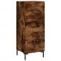 Preview: Highboard Räuchereiche 34,5x34x180 cm Holzwerkstoff