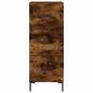 Preview: Highboard Räuchereiche 34,5x34x180 cm Holzwerkstoff