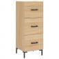 Preview: Highboard Sonoma-Eiche 34,5x34x180 cm Holzwerkstoff