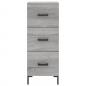 Preview: Highboard Grau Sonoma 34,5x34x180 cm Holzwerkstoff