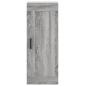 Preview: Highboard Grau Sonoma 34,5x34x180 cm Holzwerkstoff