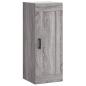 Preview: Highboard Grau Sonoma 34,5x34x180 cm Holzwerkstoff