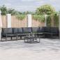 Preview: ARDEBO.de - Garten-Sofa-Set 6 pcs Anthrazit Stahl