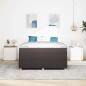 Preview: Bettgestell Sonstiges Dunkelbraun 140 x 200 cm Stoff