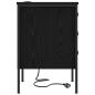 Preview: Nachttische 2 pcs Schwarze Eiche 42 x 41 x 61 cm Holzwerkstoff