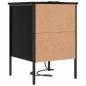 Preview: Nachttische 2 pcs Schwarze Eiche 42 x 41 x 61 cm Holzwerkstoff