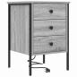 Preview: Nachttische 2 pcs Grau Sonoma 42 x 41 x 61 cm Holzwerkstoff