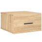 Preview: Wand-Nachttisch Sonoma-Eiche 35x35x20 cm