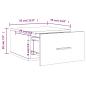 Preview: Wand-Nachttisch Sonoma-Eiche 35x35x20 cm