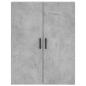 Preview: Highboard Betongrau 69,5x34x180 cm Holzwerkstoff