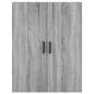 Preview: Highboard Grau Sonoma 69,5x34x180 cm Holzwerkstoff