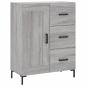 Preview: Highboard Grau Sonoma 69,5x34x180 cm Holzwerkstoff