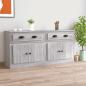Preview: ARDEBO.de - Sideboards 2 Stk. Grau Sonoma Holzwerkstoff