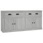 Preview: Sideboards 2 Stk. Grau Sonoma Holzwerkstoff