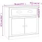 Preview: Sideboards 2 Stk. Grau Sonoma Holzwerkstoff