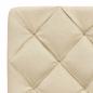 Preview: Bett mit Matratze Creme 200x200 cm Stoff