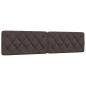Preview: ARDEBO.de - Bettgestell mit LED ohne Matratze Dunkelbraun 200x200 cm Stoff
