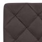 Preview: Bettgestell mit LED ohne Matratze Dunkelbraun 200x200 cm Stoff