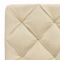 Preview: Bettgestell mit LED ohne Matratze Creme 200x200 cm Stoff