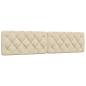 Preview: Bettgestell mit LED ohne Matratze Creme 200x200 cm Stoff