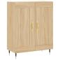 Preview: Sideboard Sonoma-Eiche 69,5x34x90 cm Holzwerkstoff