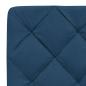 Preview: Bett mit Matratze Blau 80x200 cm Stoff