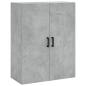 Preview: Highboard Betongrau 69,5x34x180 cm Holzwerkstoff