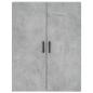 Preview: Highboard Betongrau 69,5x34x180 cm Holzwerkstoff