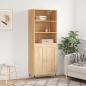 Preview: ARDEBO.de - Highboard Sonoma-Eiche 69,5x34x180 cm Holzwerkstoff