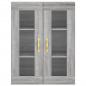 Preview: Highboard Grau Sonoma 69,5x34x180 cm Holzwerkstoff