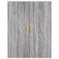 Preview: Highboard Grau Sonoma 69,5x34x180 cm Holzwerkstoff