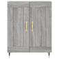 Preview: Highboard Grau Sonoma 69,5x34x180 cm Holzwerkstoff