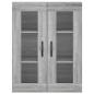 Preview: Highboard Grau Sonoma 69,5x34x180 cm Holzwerkstoff