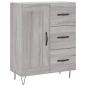 Preview: Highboard Grau Sonoma 69,5x34x180 cm Holzwerkstoff