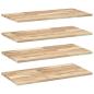 Preview: Schweberegale 4 Stk. 80x40x2 cm Massivholz Akazie Unbehandelt