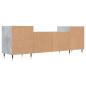 Preview: TV-Schrank Betongrau 160x35x55 cm Holzwerkstoff