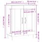 Preview: Sideboard Grau Sonoma 69,5x34x90 cm Holzwerkstoff