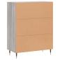 Preview: Sideboard Grau Sonoma 69,5x34x90 cm Holzwerkstoff