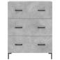Preview: Highboard Betongrau 69,5x34x180 cm Holzwerkstoff