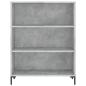 Preview: Highboard Betongrau 69,5x34x180 cm Holzwerkstoff