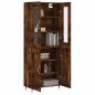 Preview: Highboard Räuchereiche 69,5x34x180 cm Holzwerkstoff