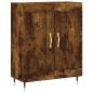 Preview: Highboard Räuchereiche 69,5x34x180 cm Holzwerkstoff