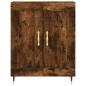Preview: Highboard Räuchereiche 69,5x34x180 cm Holzwerkstoff